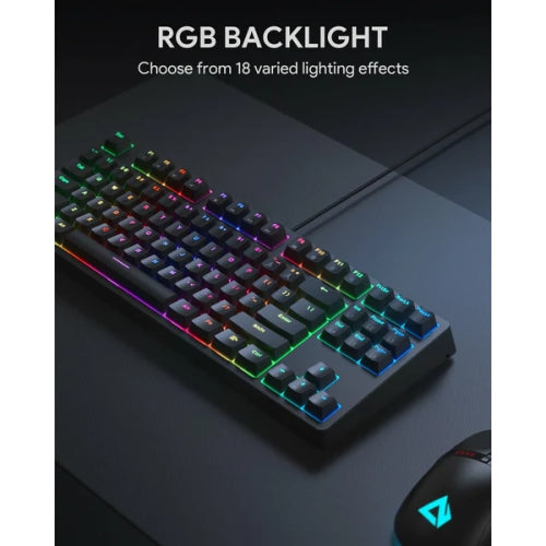 AUKEY KMG14 Mechanical Keyboard – Compact 87-Key with RGB